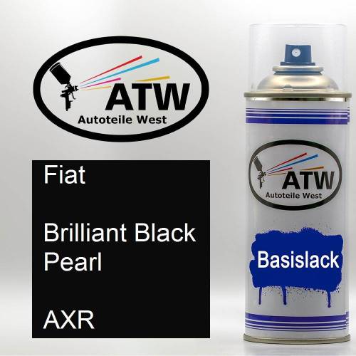 Fiat, Brilliant Black Pearl, AXR: 400ml Sprühdose, von ATW Autoteile West.